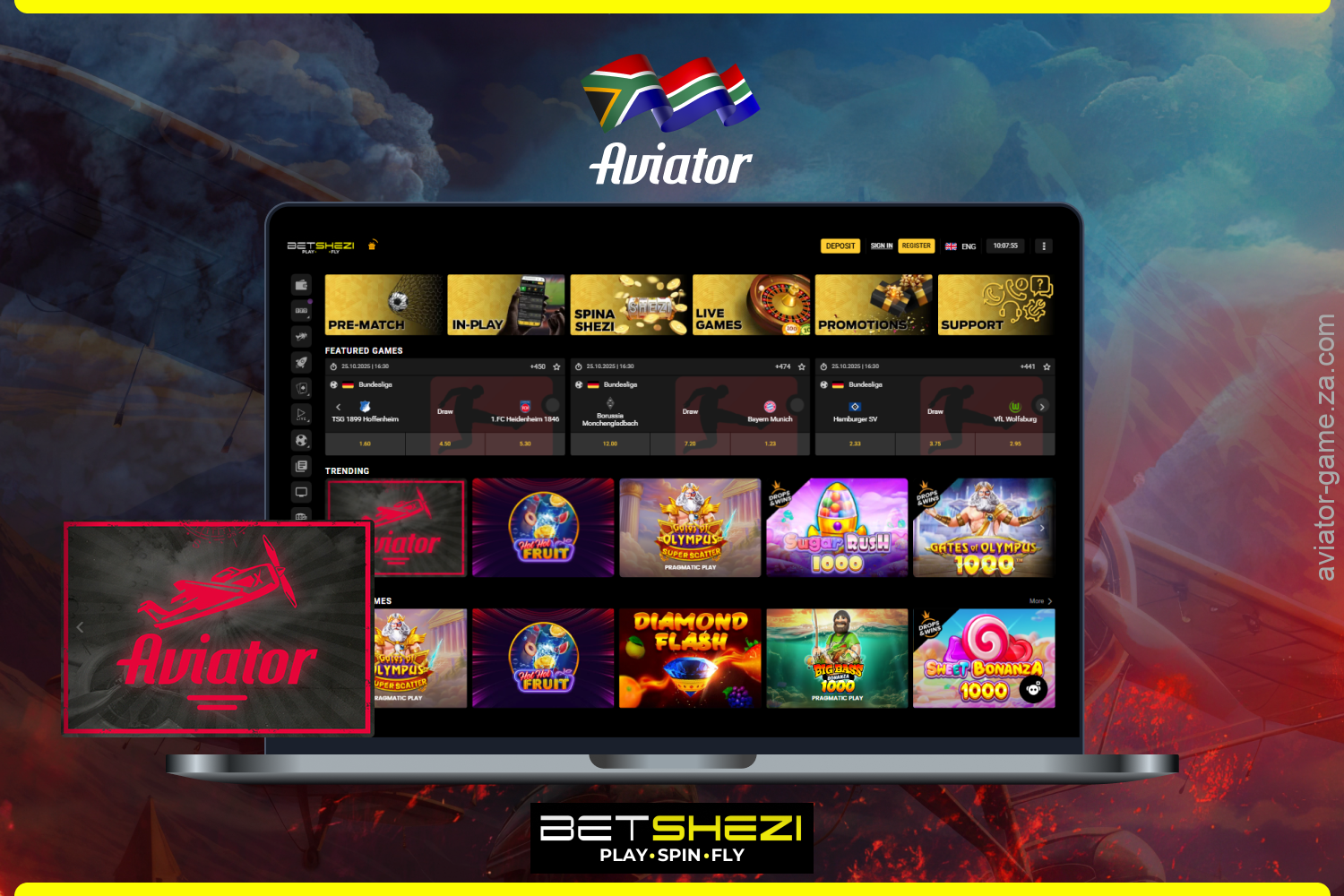 Betshezi is a key player in South Africa’s online betting market, offering a top platform for the popular Aviator game